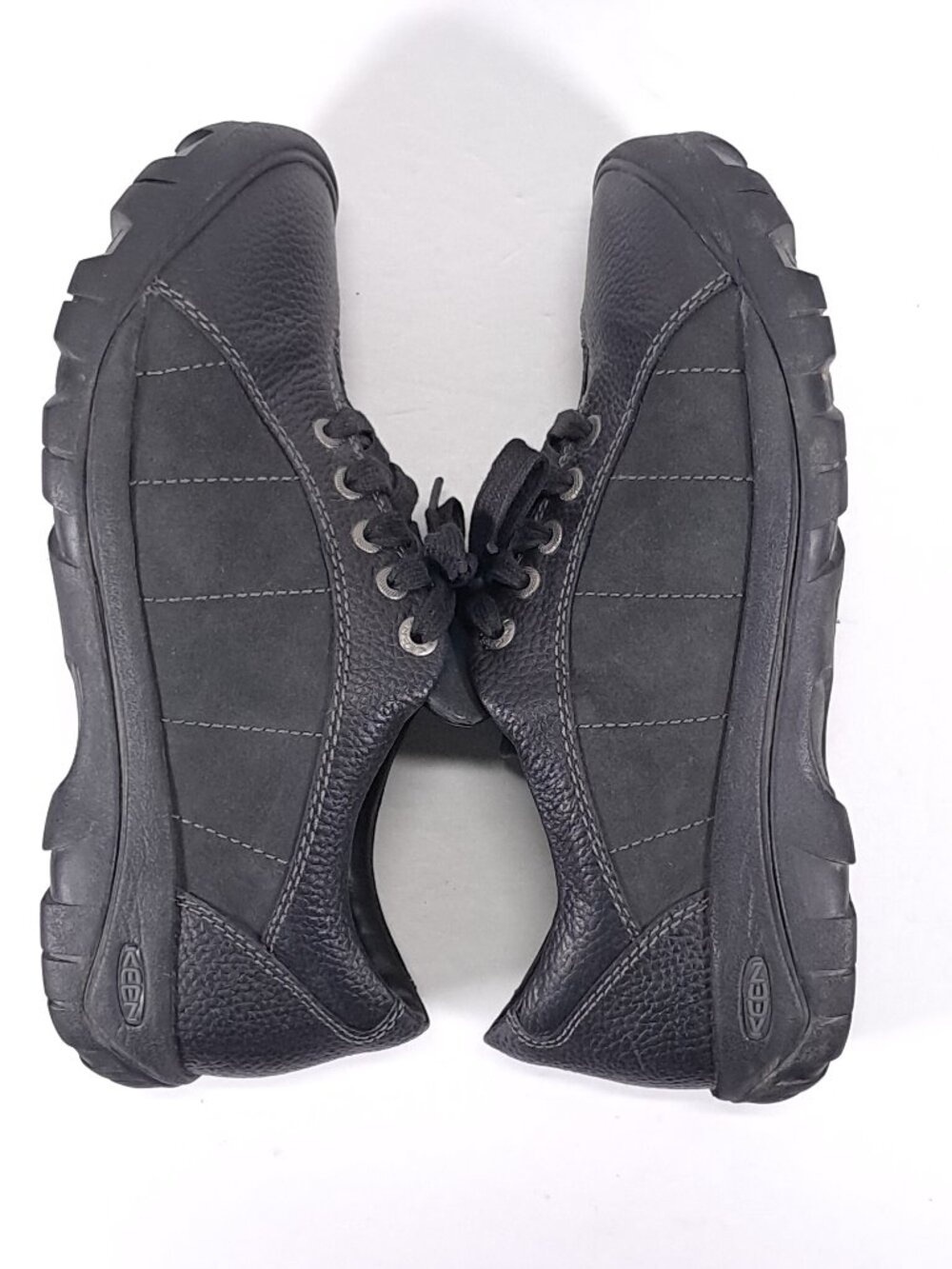 Keen Presidio Casual Shoes Women 10 Black Leather Walking Sneakers 1011400 - Picture 3 of 13